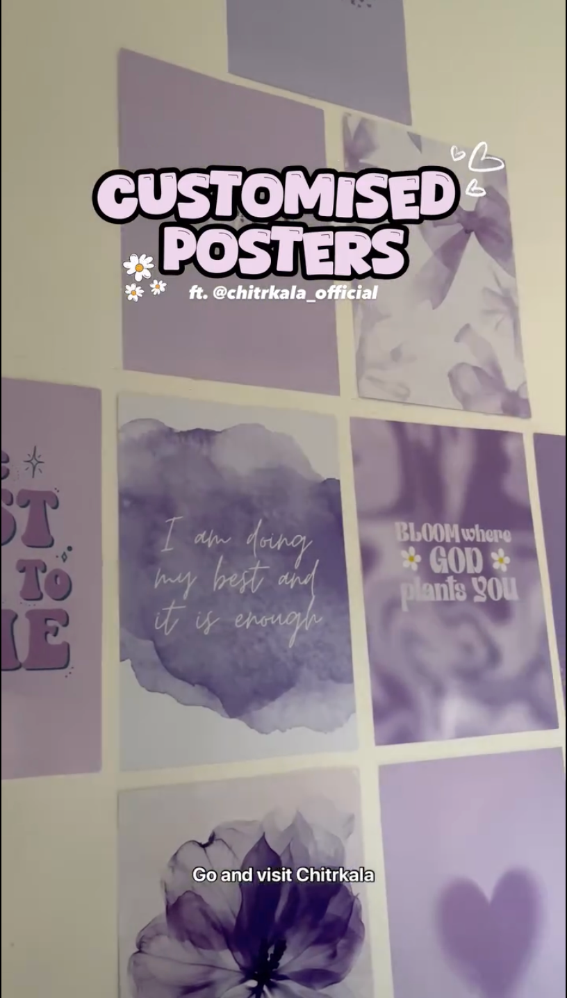 Custom/Personalised wall posters Motivation,Quotes, personal Goals etc Customize